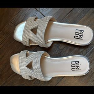 BIBI LOU Italian SANDAL IN SILVER - size 36 (6)